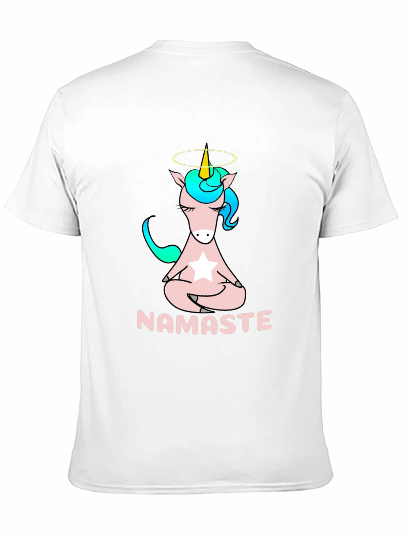 Namaste Unicorn Graphic Tee - Mens Black T-Shirt