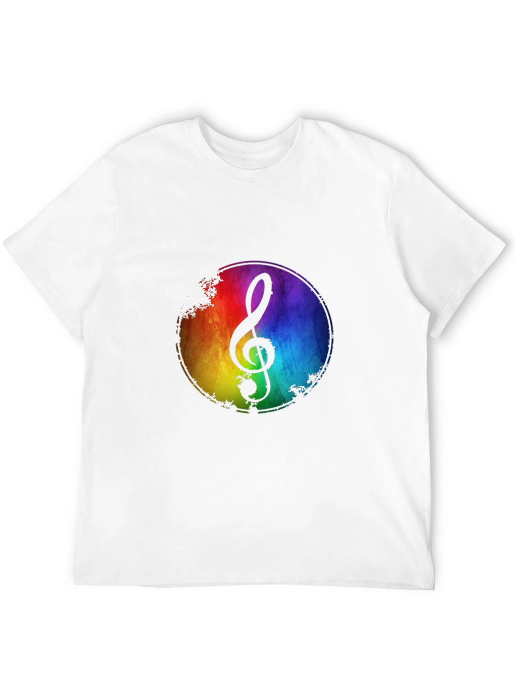 Rainbow Music Note T-Shirt