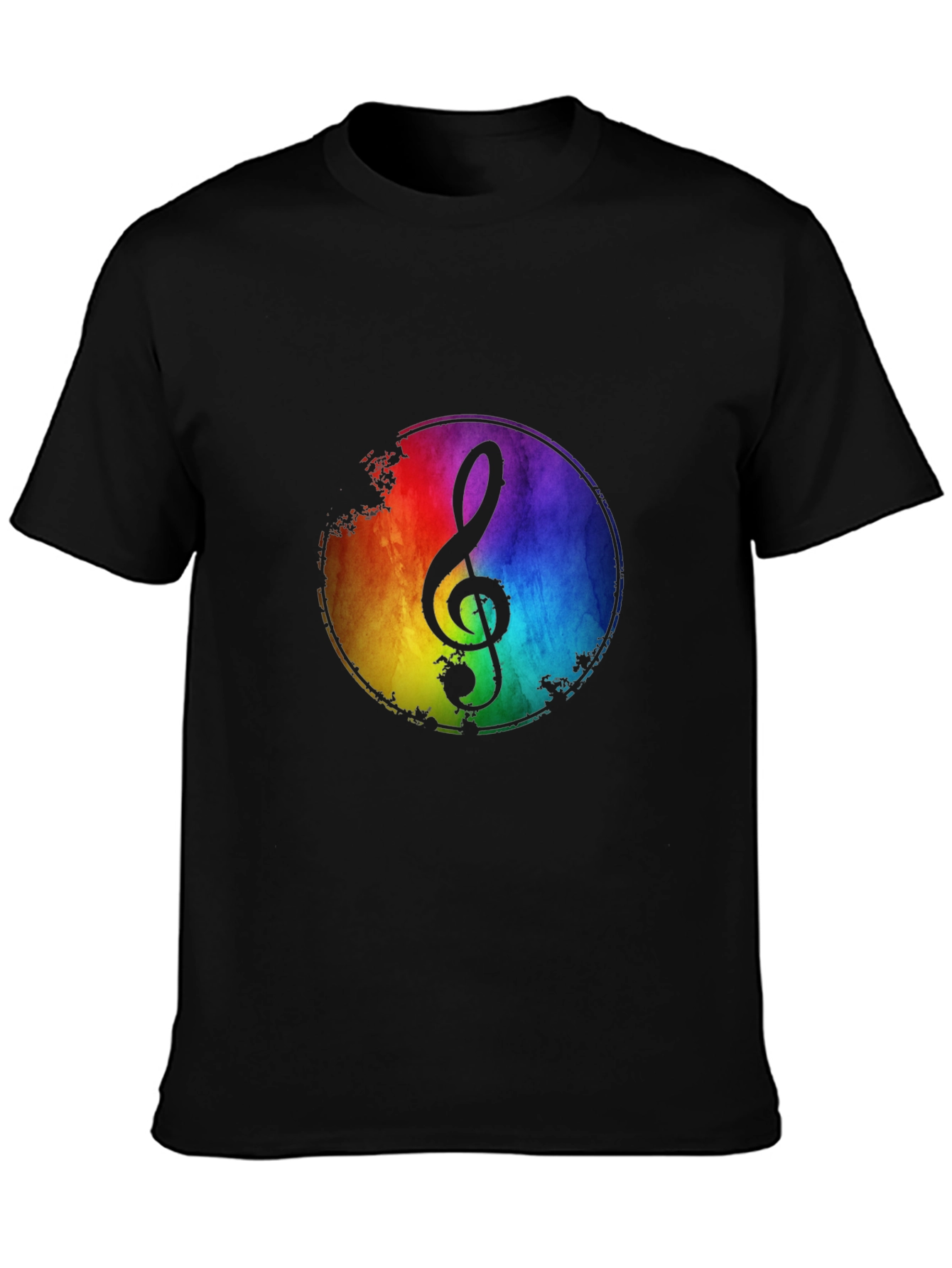 Rainbow Music Note T-Shirt
