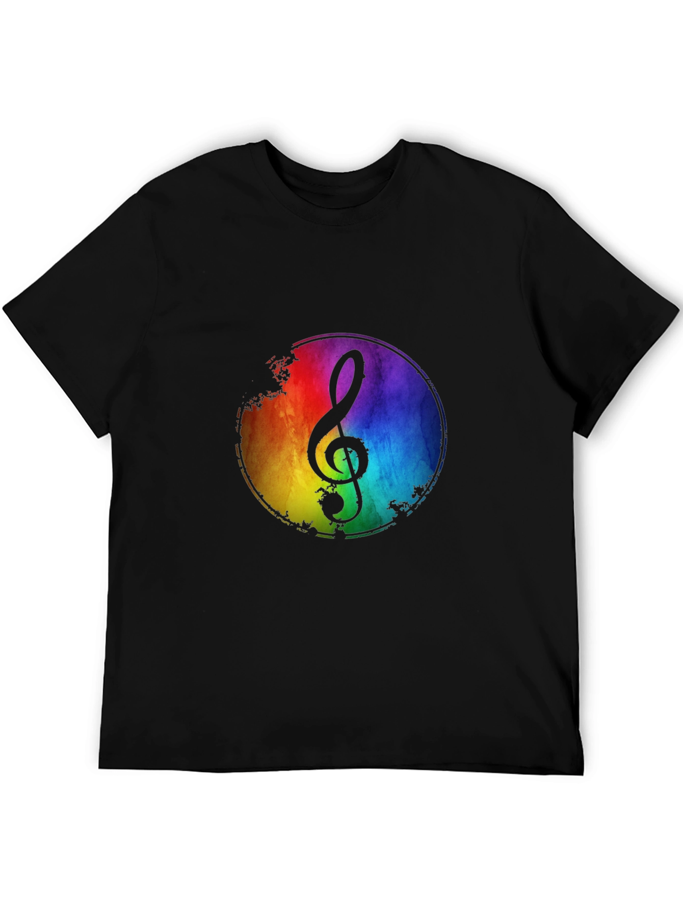 Rainbow Music Note T-Shirt