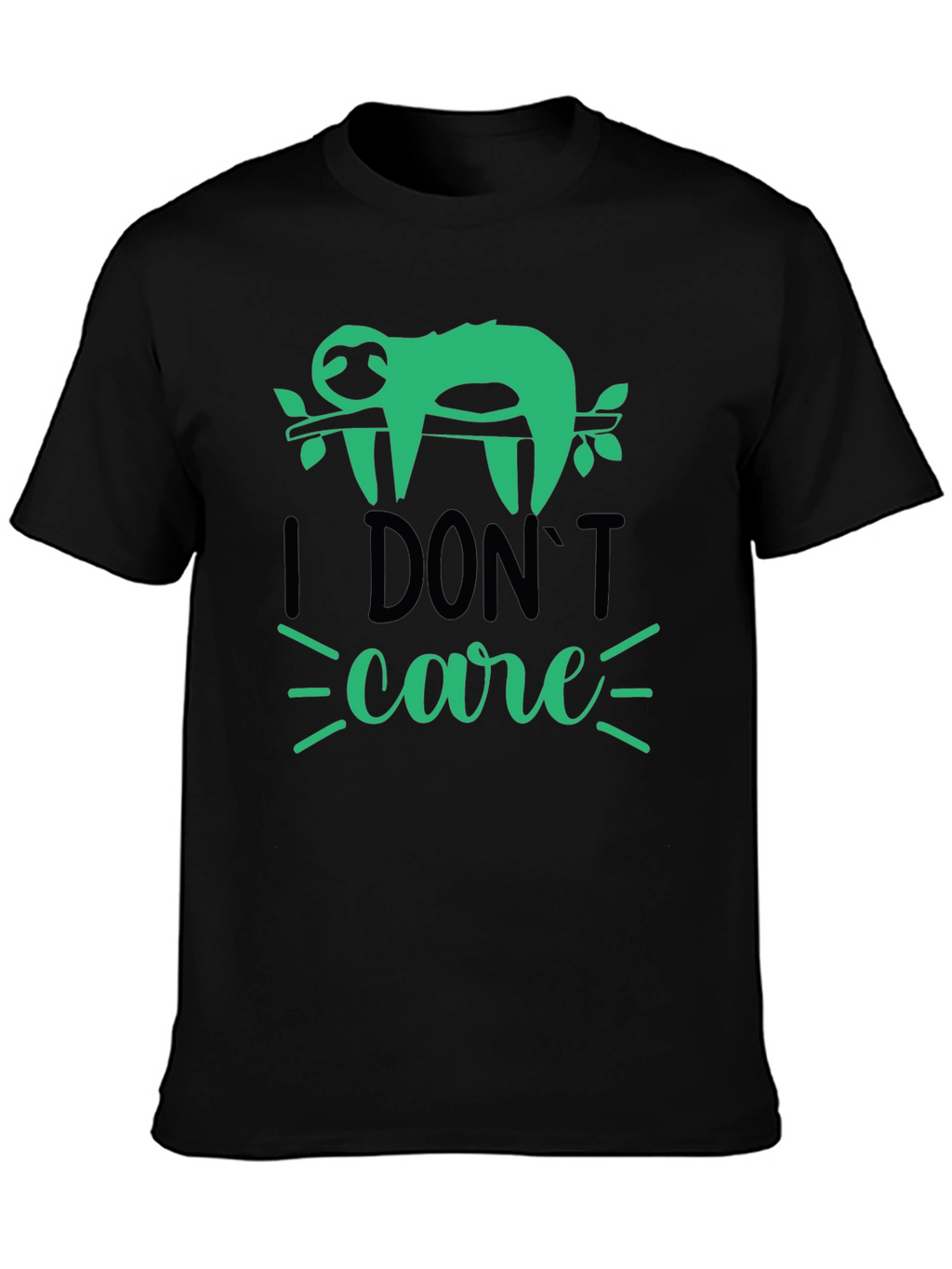 I Dont Care Sloth T-Shirt - Funny Graphic Tee