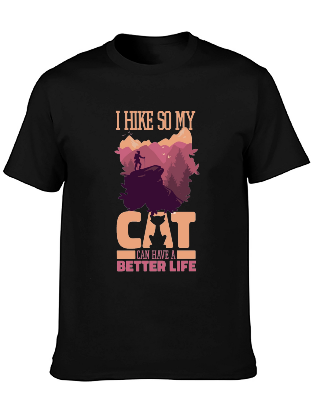 Hiking Cat Lover T-Shirt - Better Life Design