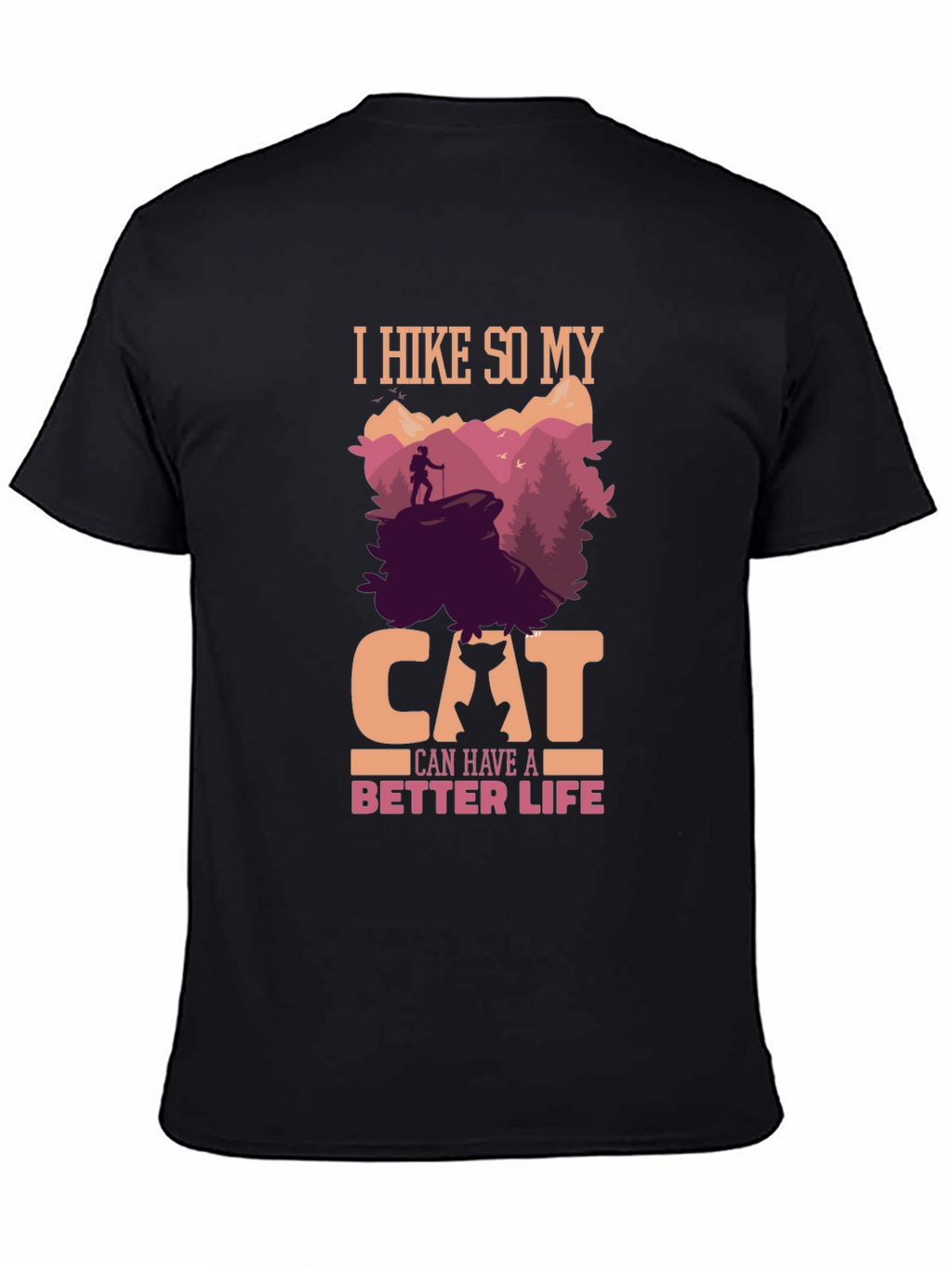 Hiking Cat Lover T-Shirt - Better Life Design