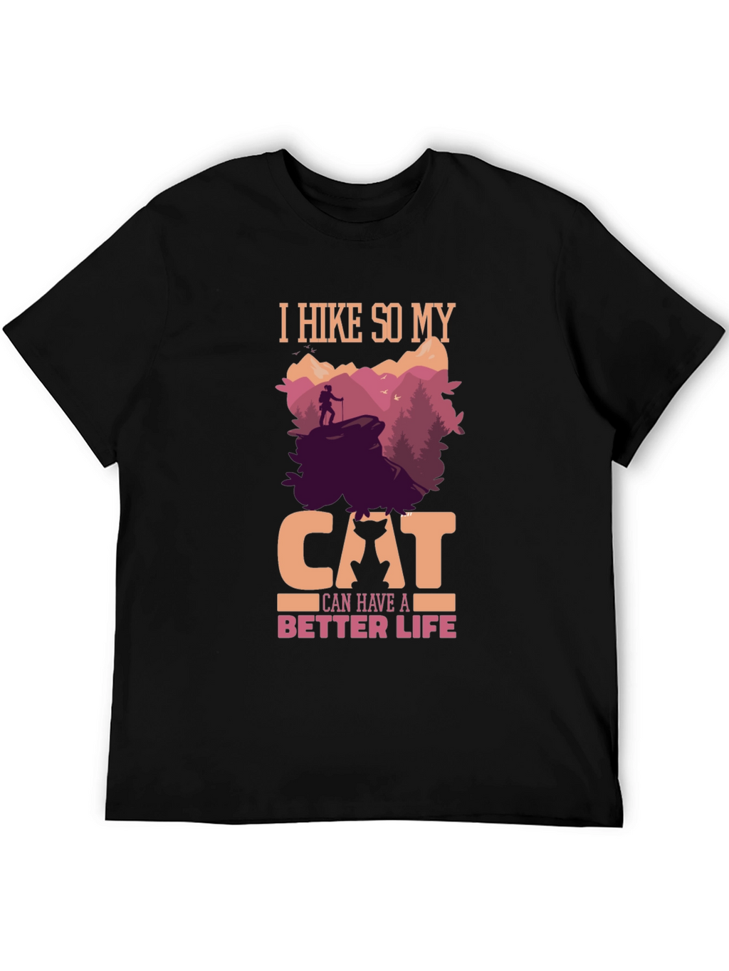 Hiking Cat Lover T-Shirt - Better Life Design