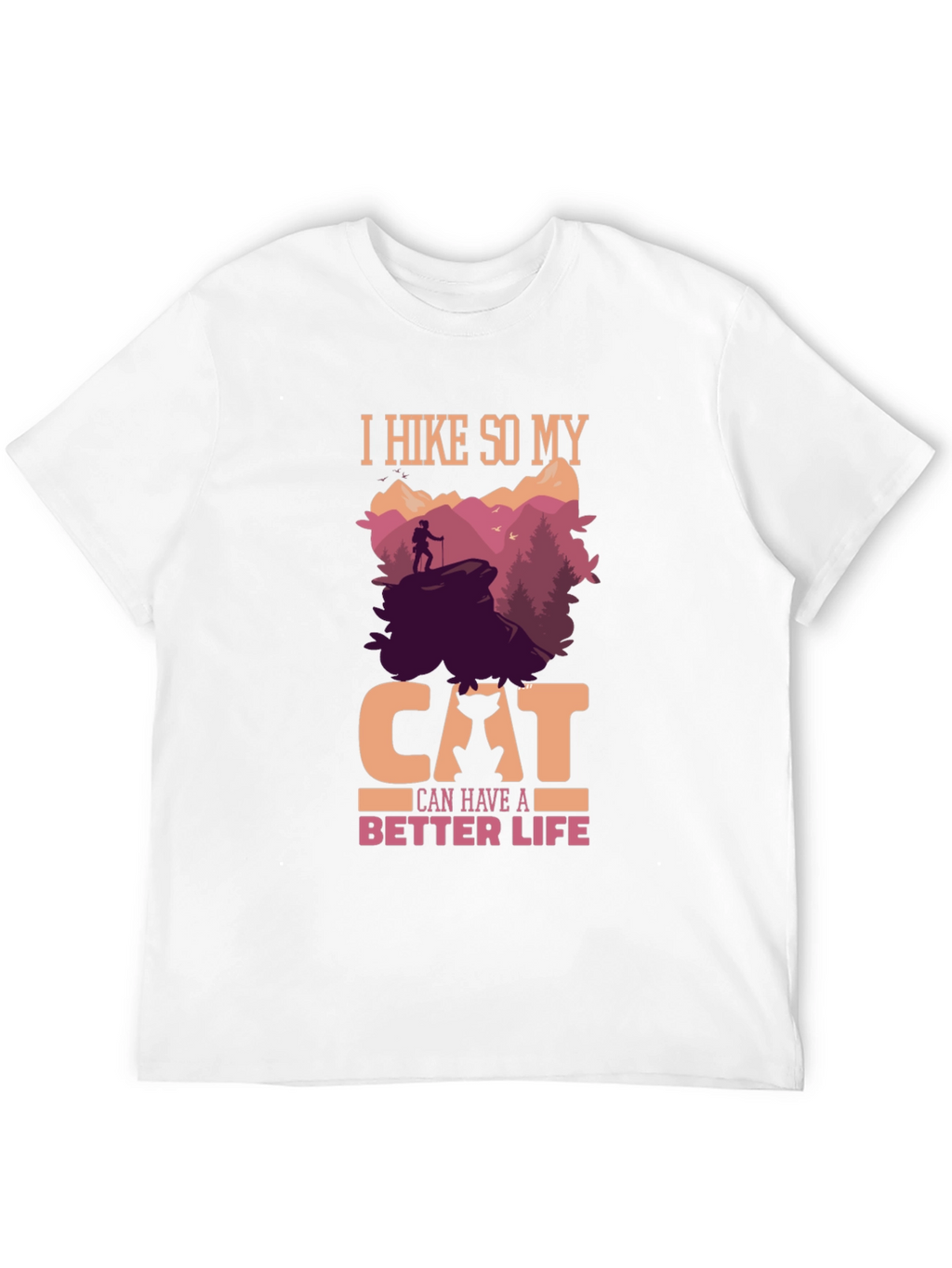 Hiking Cat Lover T-Shirt - Better Life Design