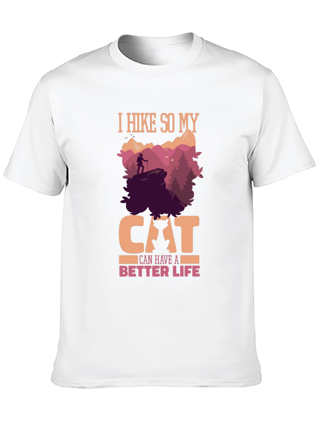 Hiking Cat Lover T-Shirt - Better Life Design