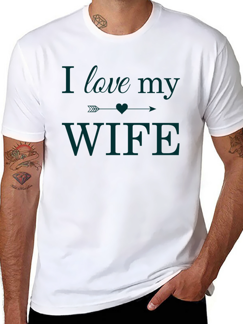 I Love My Wife Graphic Tee - Husband Gift
