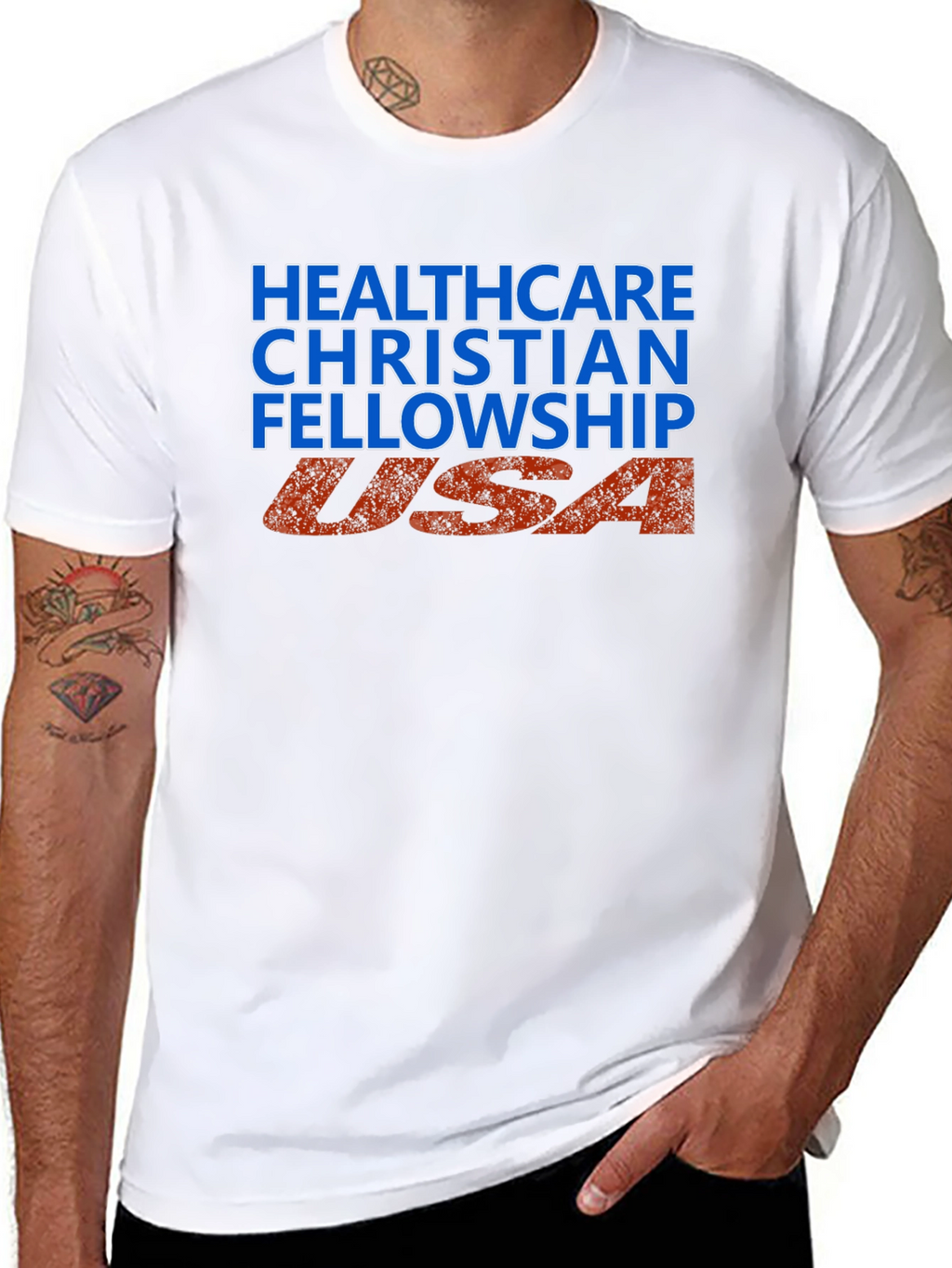 Healthcare Christian Fellowship USA Tee