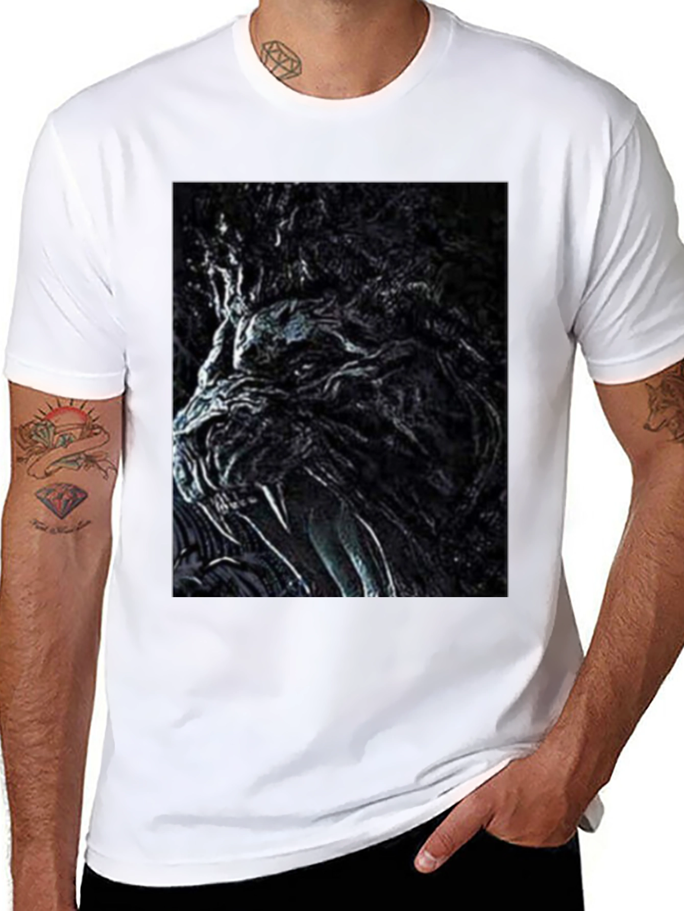 Monster Graphic Tee - Black
