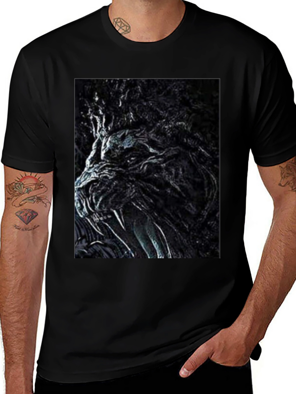 Monster Graphic Tee - Black