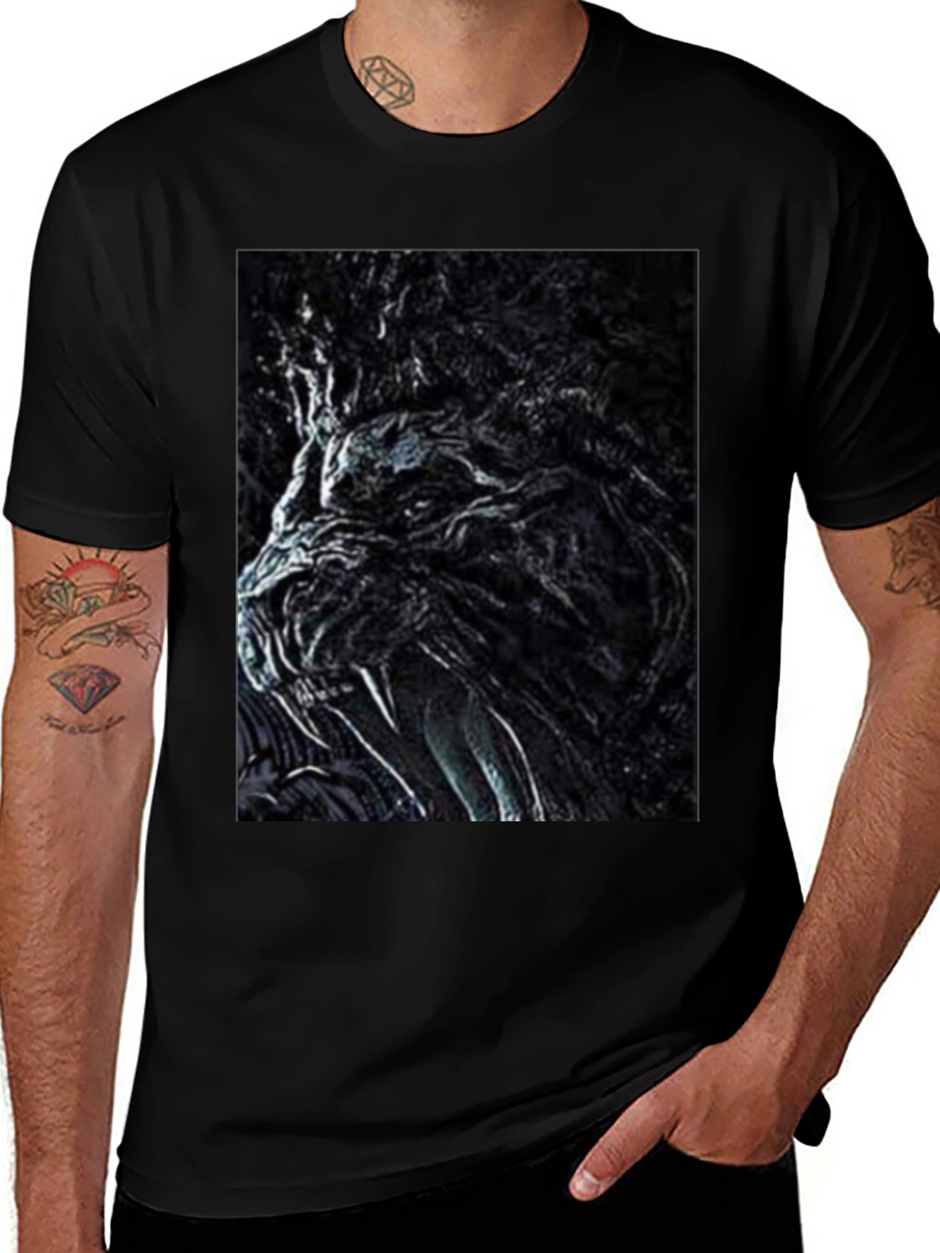 Monster Graphic Tee - Black