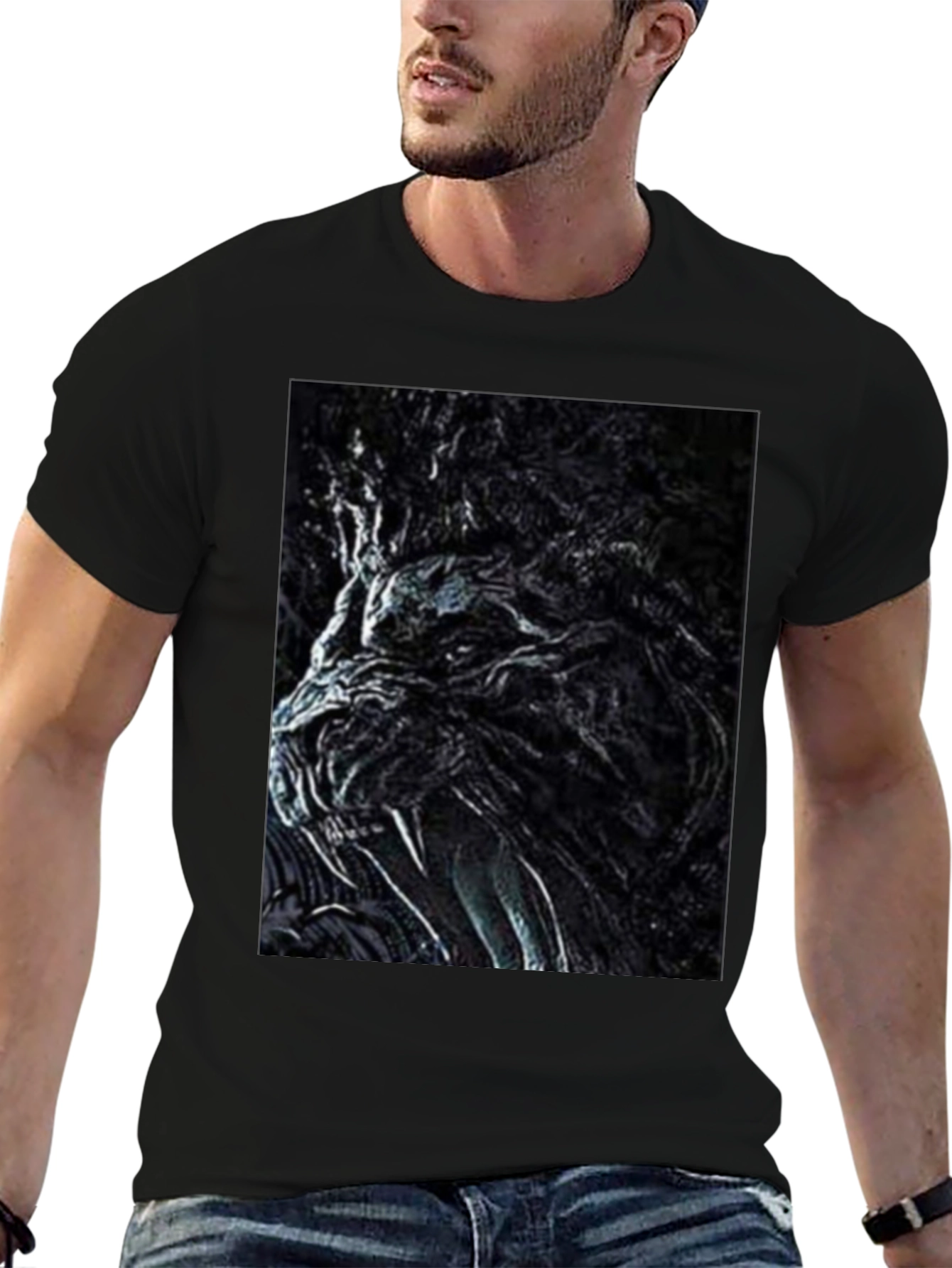 Monster Graphic Tee - Black