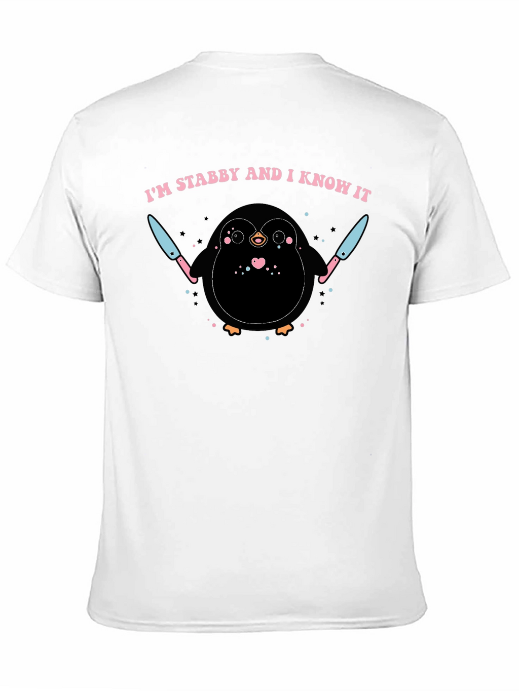 Im Stabby and I Know It Penguin Graphic Tee