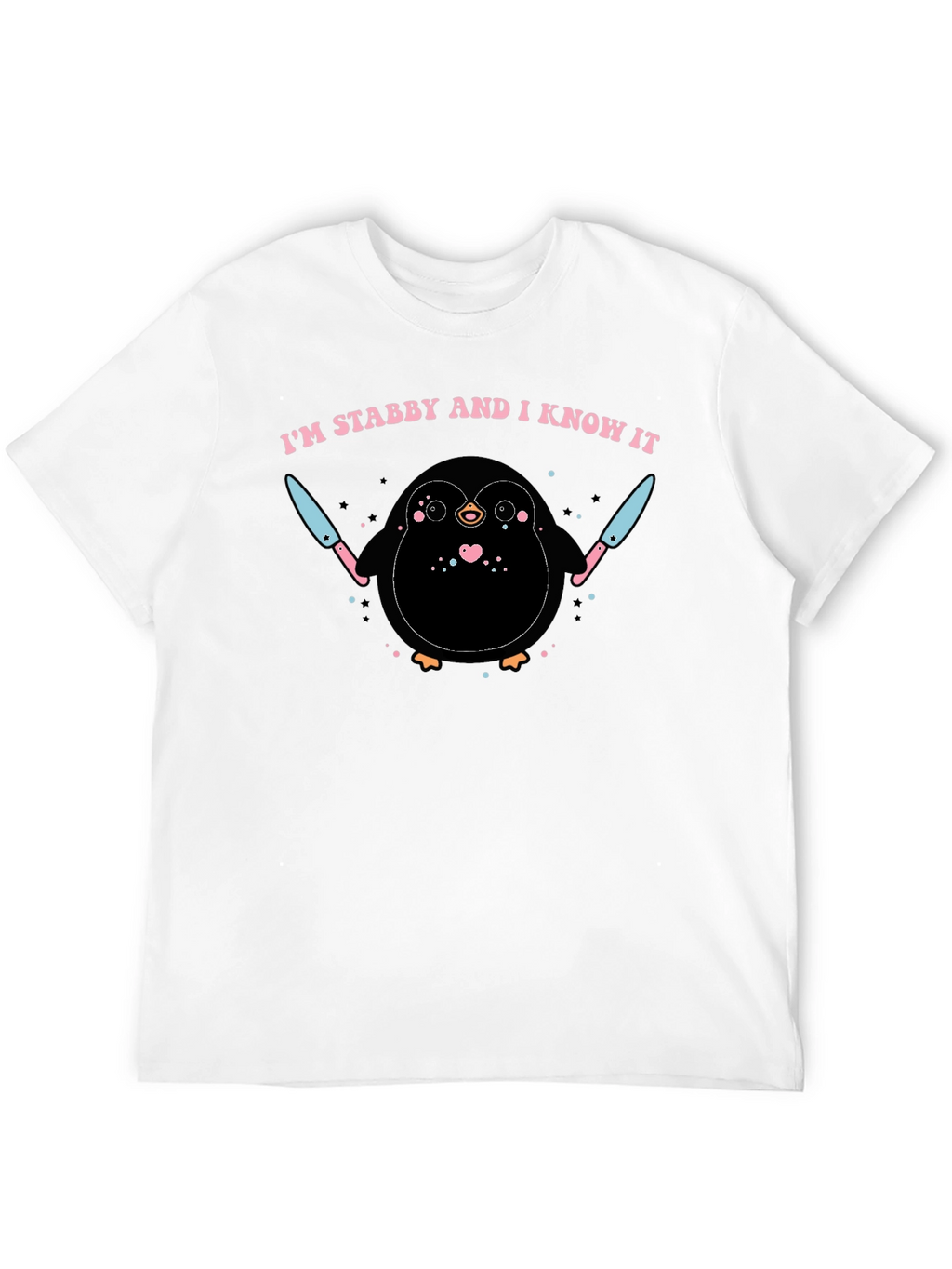 Im Stabby and I Know It Penguin Graphic Tee