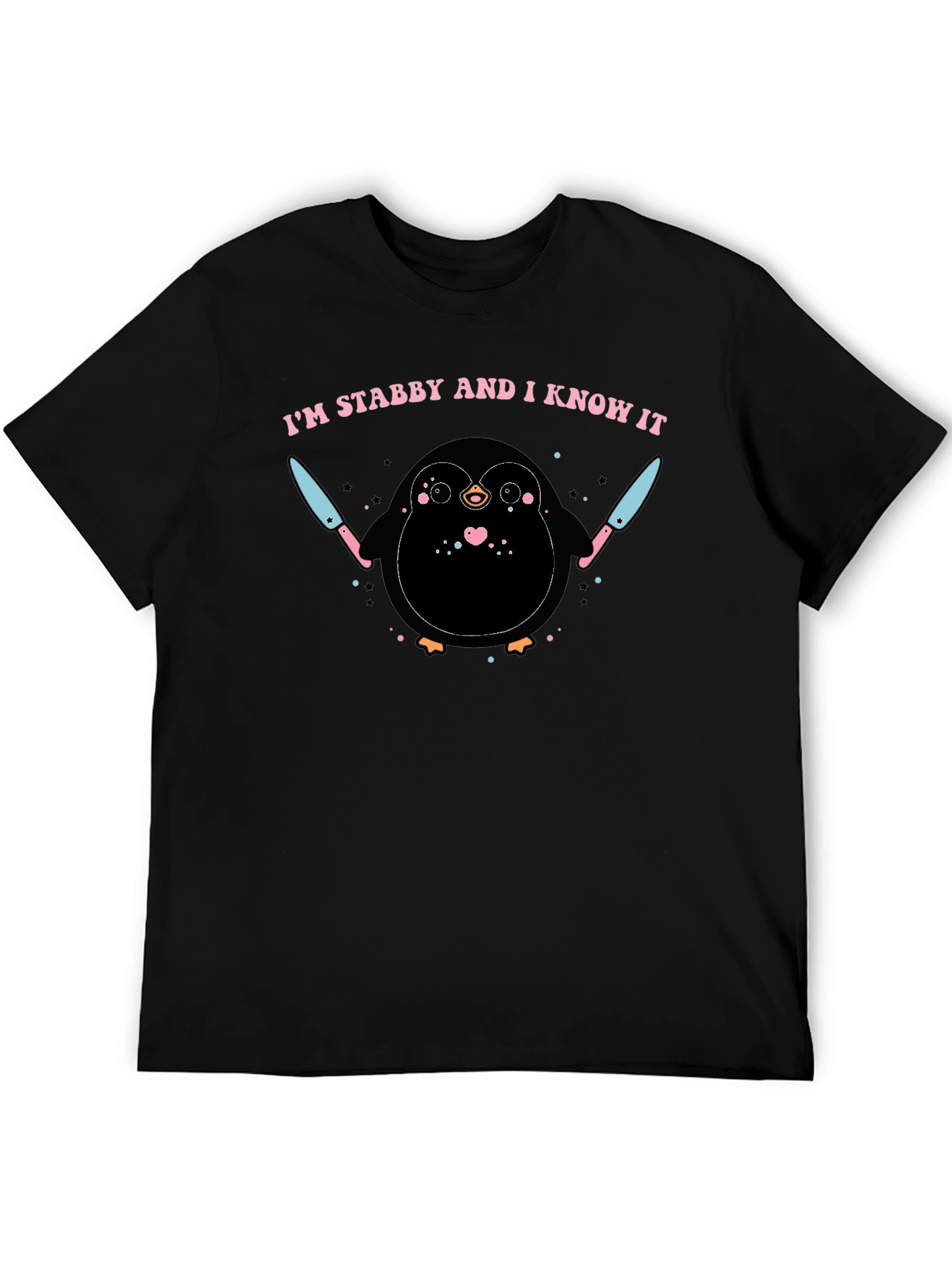 Im Stabby and I Know It Penguin Graphic Tee