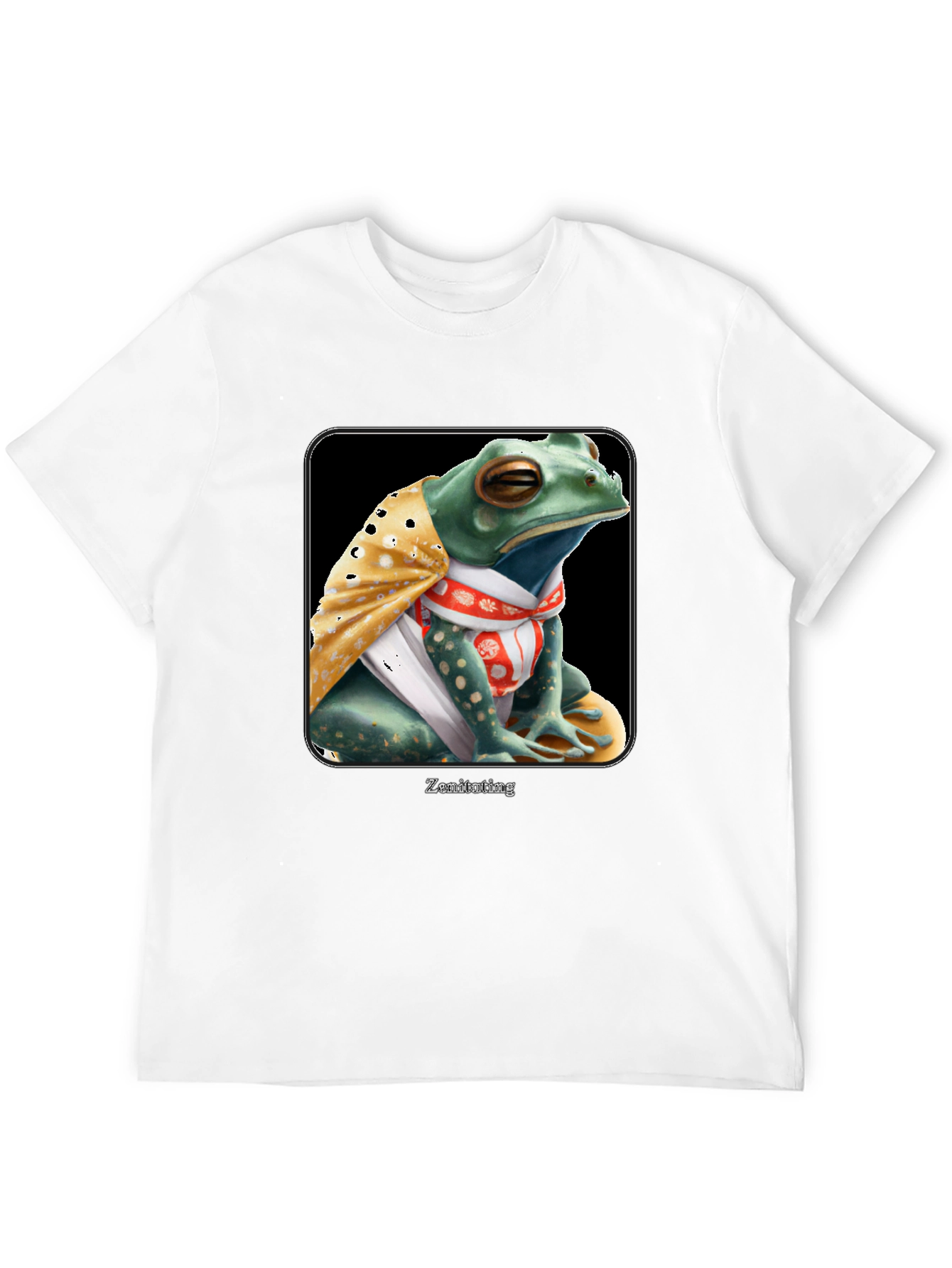 Zen Frog Graphic Tee - Meditating Reptile T-Shirt