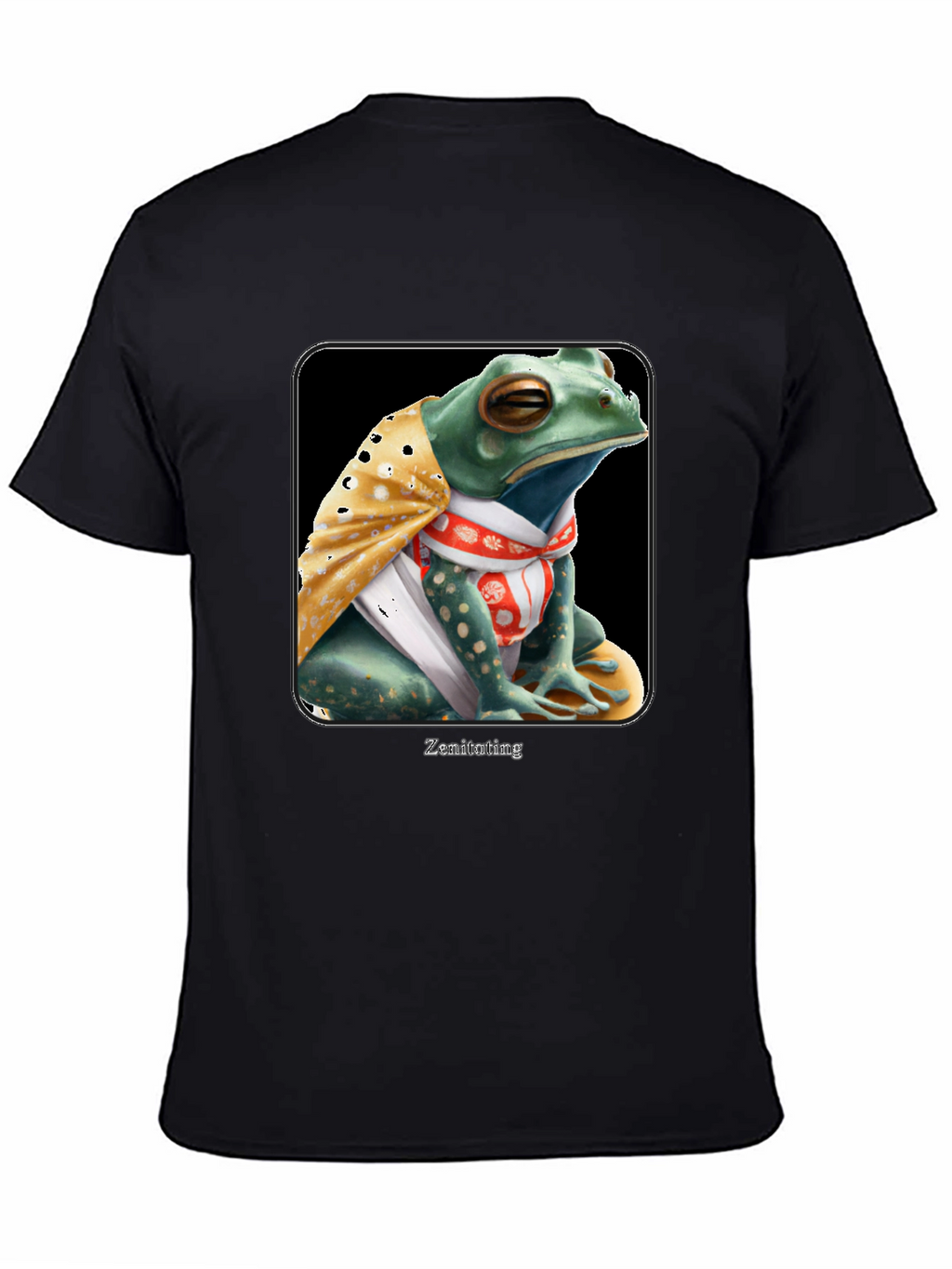 Zen Frog Graphic Tee - Meditating Reptile T-Shirt