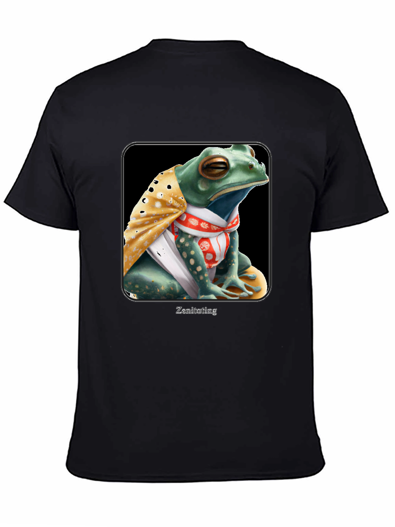 Zen Frog Graphic Tee - Meditating Reptile T-Shirt