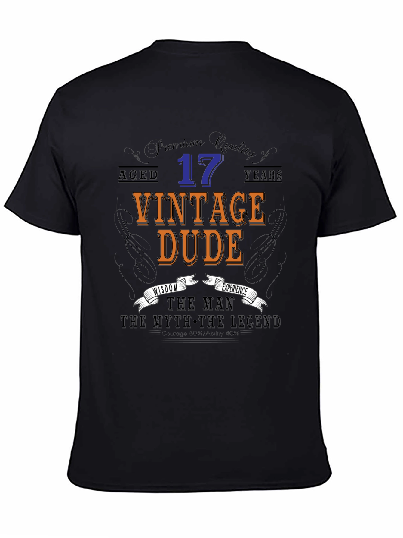 Vintage Dude 17th Birthday T-Shirt