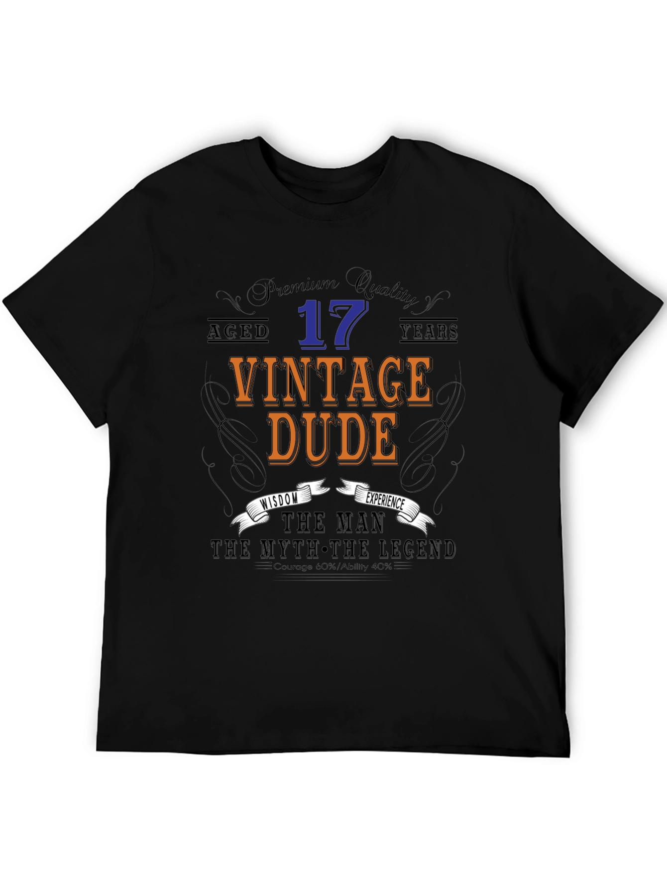 Vintage Dude 17th Birthday T-Shirt