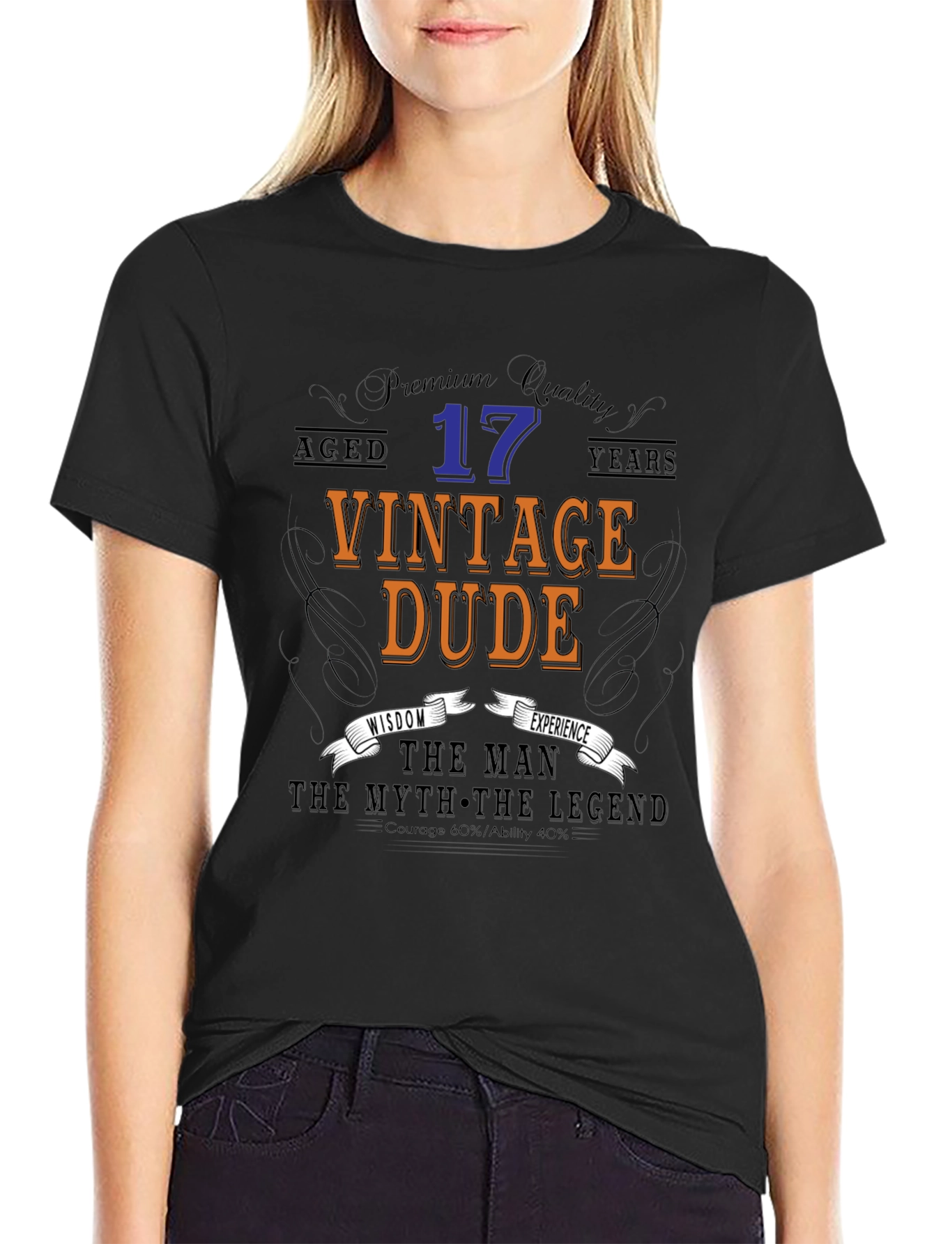 Vintage Dude 17th Birthday T-Shirt