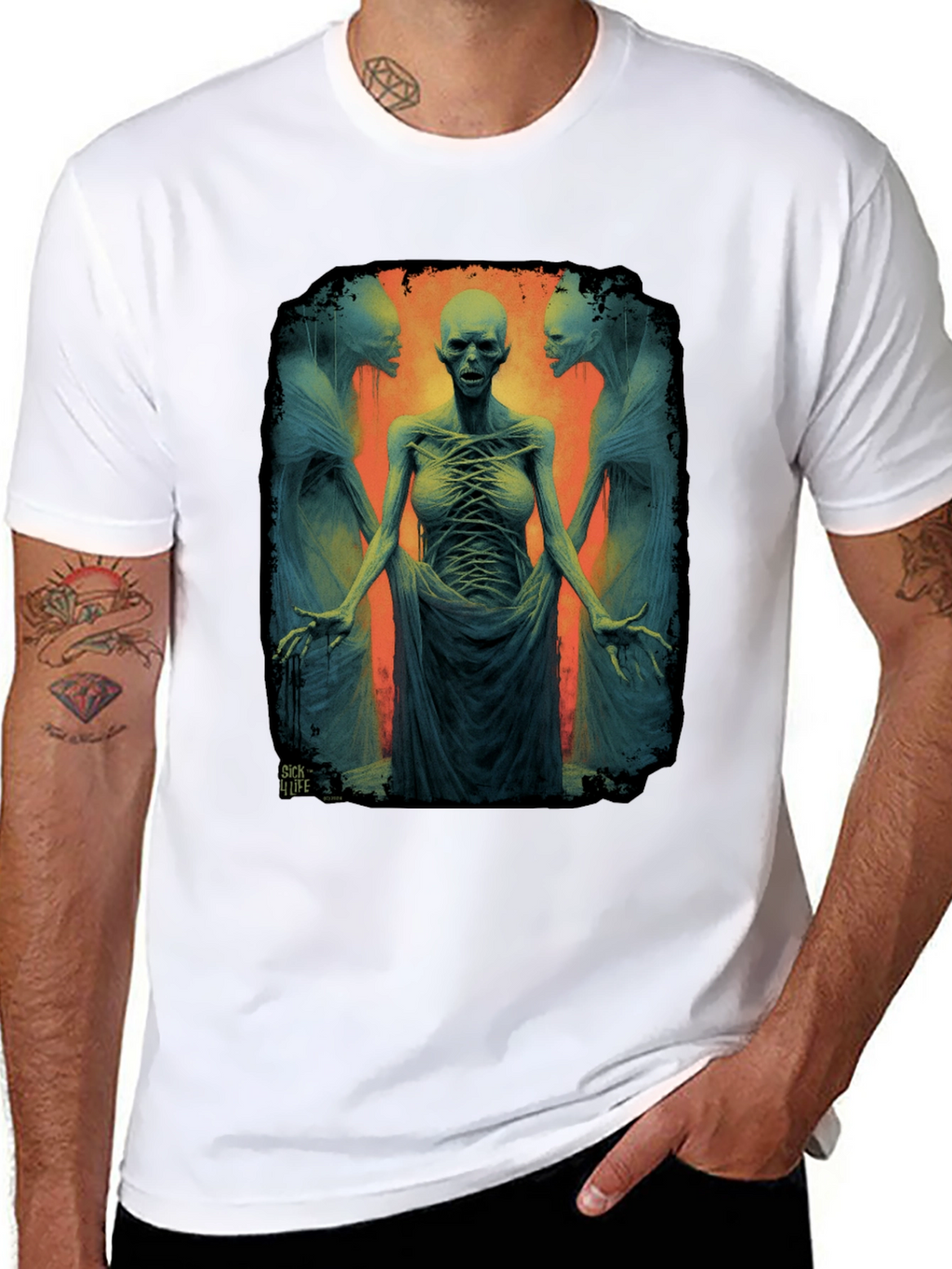 Surreal Horror Graphic T-Shirt