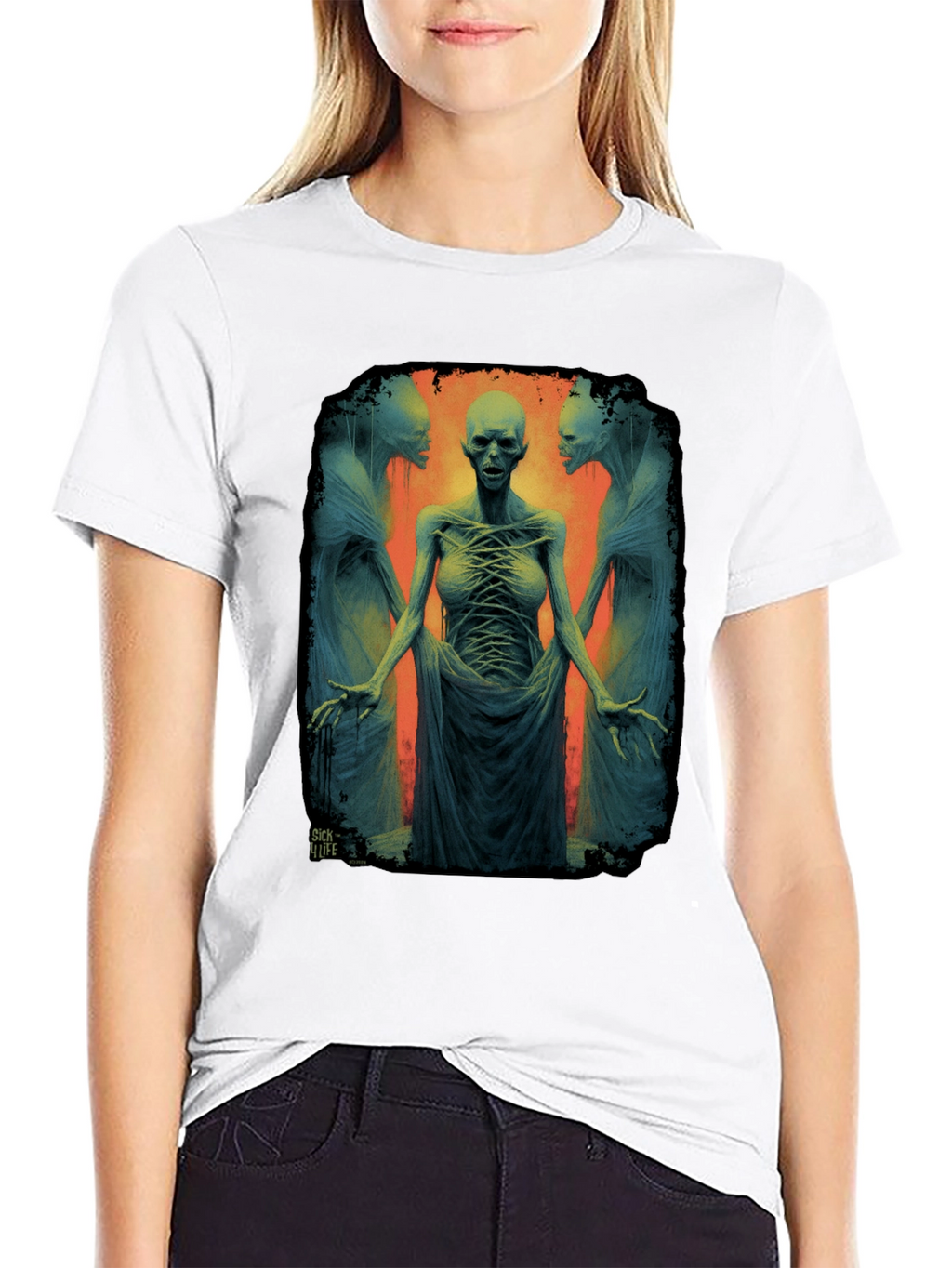 Surreal Horror Graphic T-Shirt
