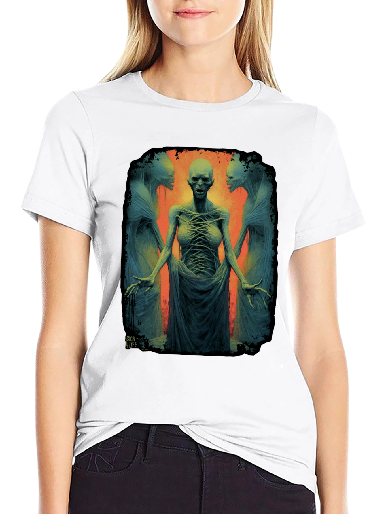 Surreal Horror Graphic T-Shirt