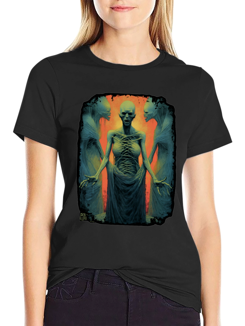 Surreal Horror Graphic T-Shirt