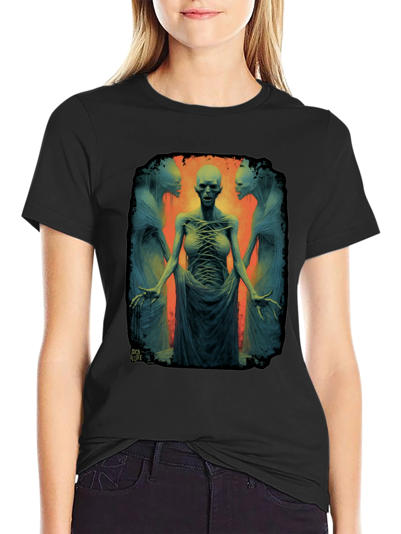 Surreal Horror Graphic T-Shirt