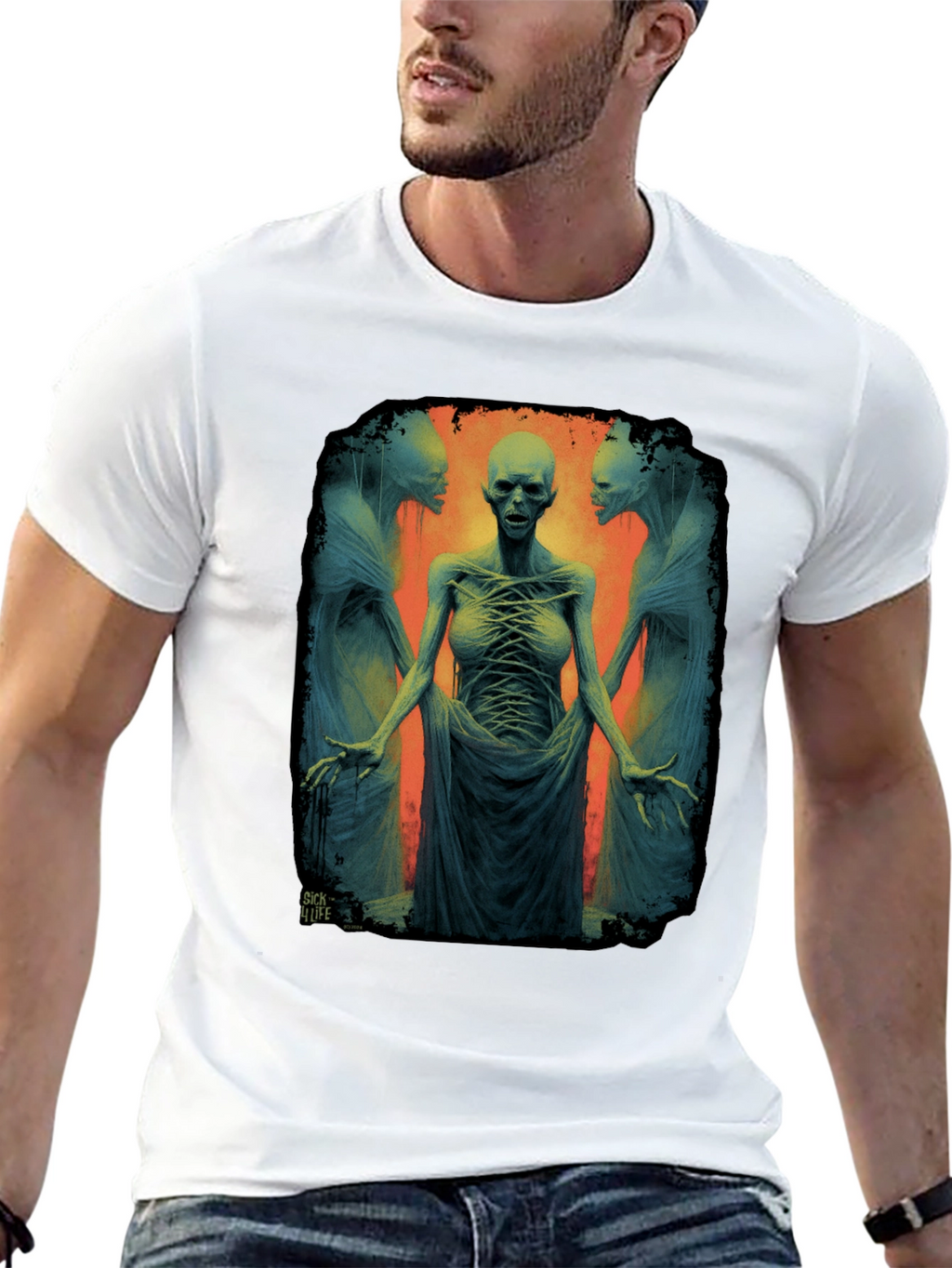 Surreal Horror Graphic T-Shirt
