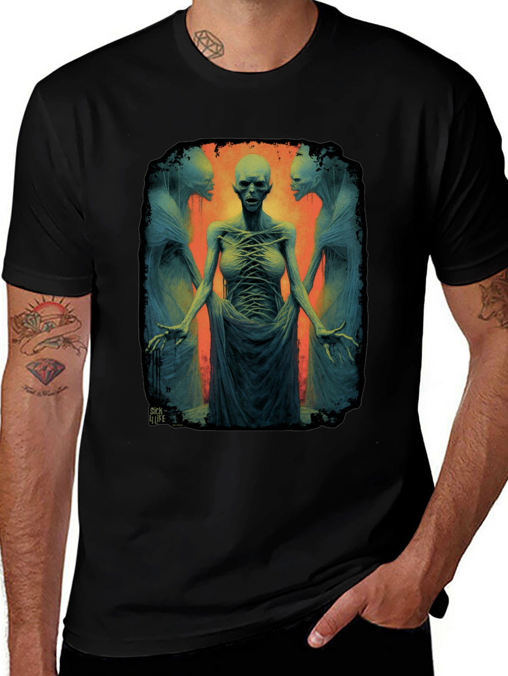 Surreal Horror Graphic T-Shirt