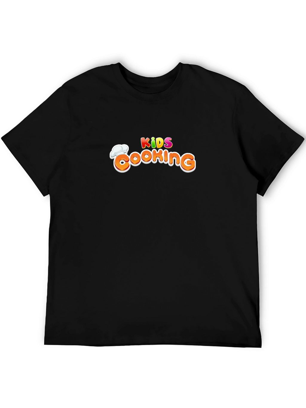 Kids Cooking Graphic Black T-Shirt