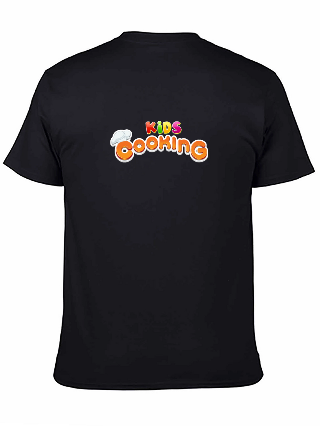 Kids Cooking Graphic Black T-Shirt