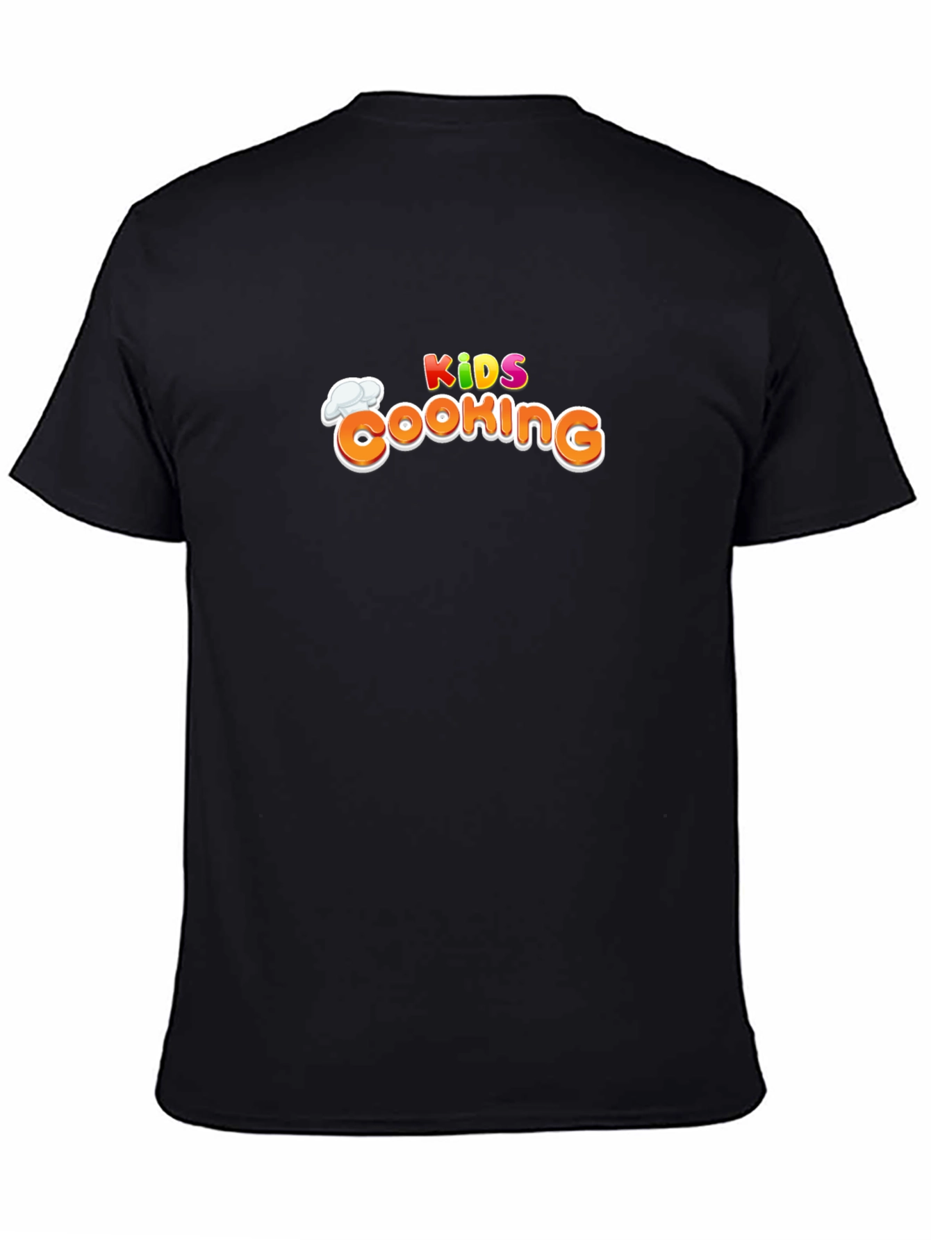 Kids Cooking Graphic Black T-Shirt