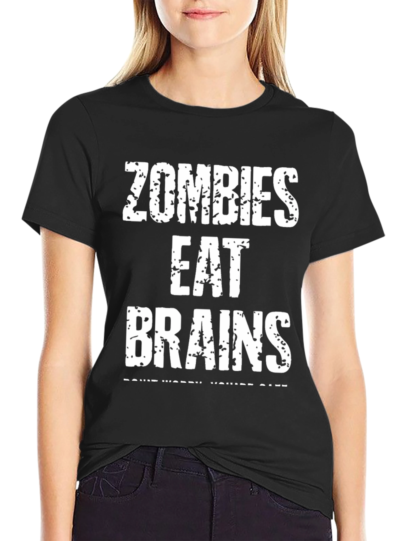 Zombies Eat Brains T-Shirt - Funny Halloween Tee