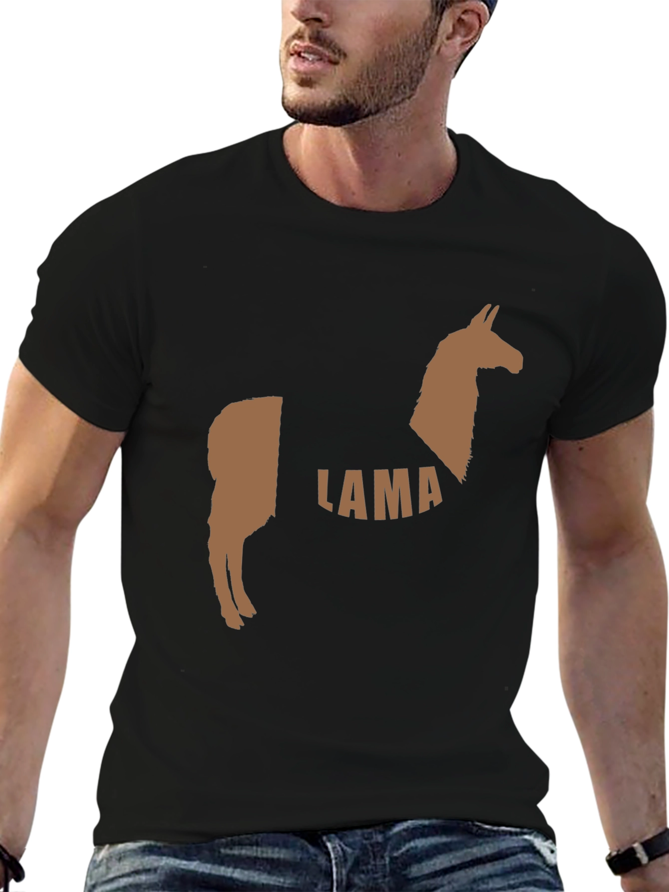 Lama Graphic Tee - Unique Animal Design T-Shirt