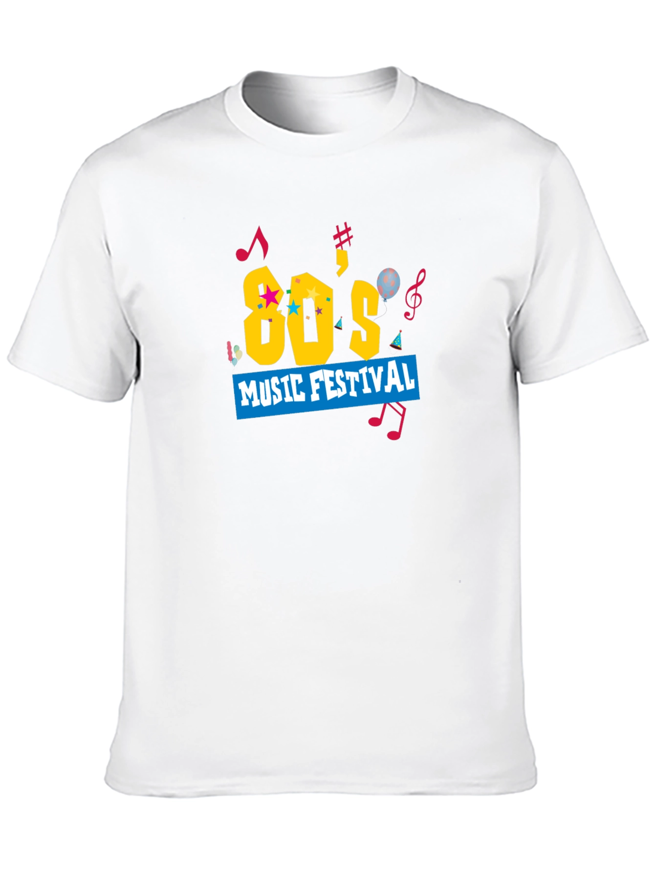 80s Music Festival Graphic Tee - Retro Style