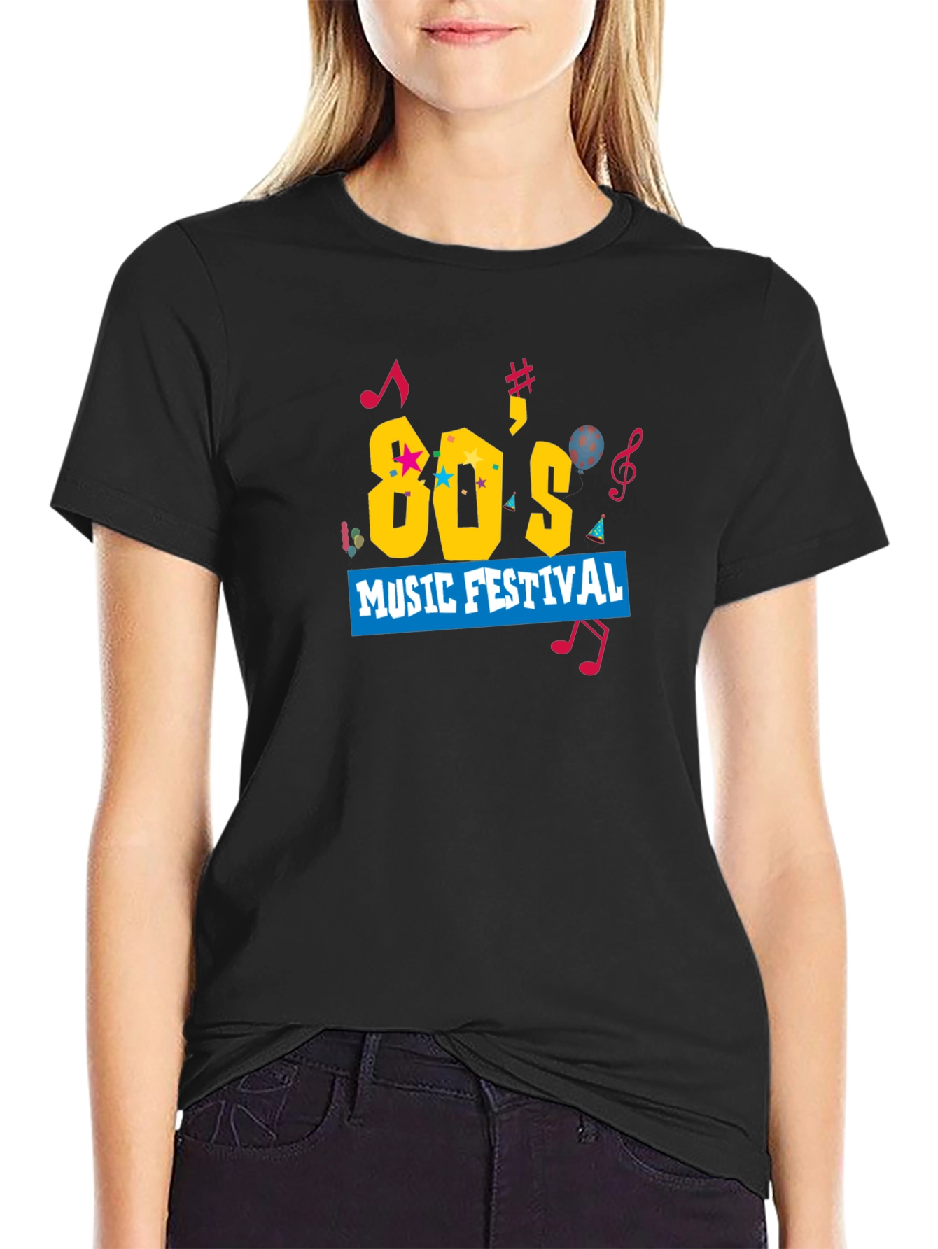 80s Music Festival Graphic Tee - Retro Style