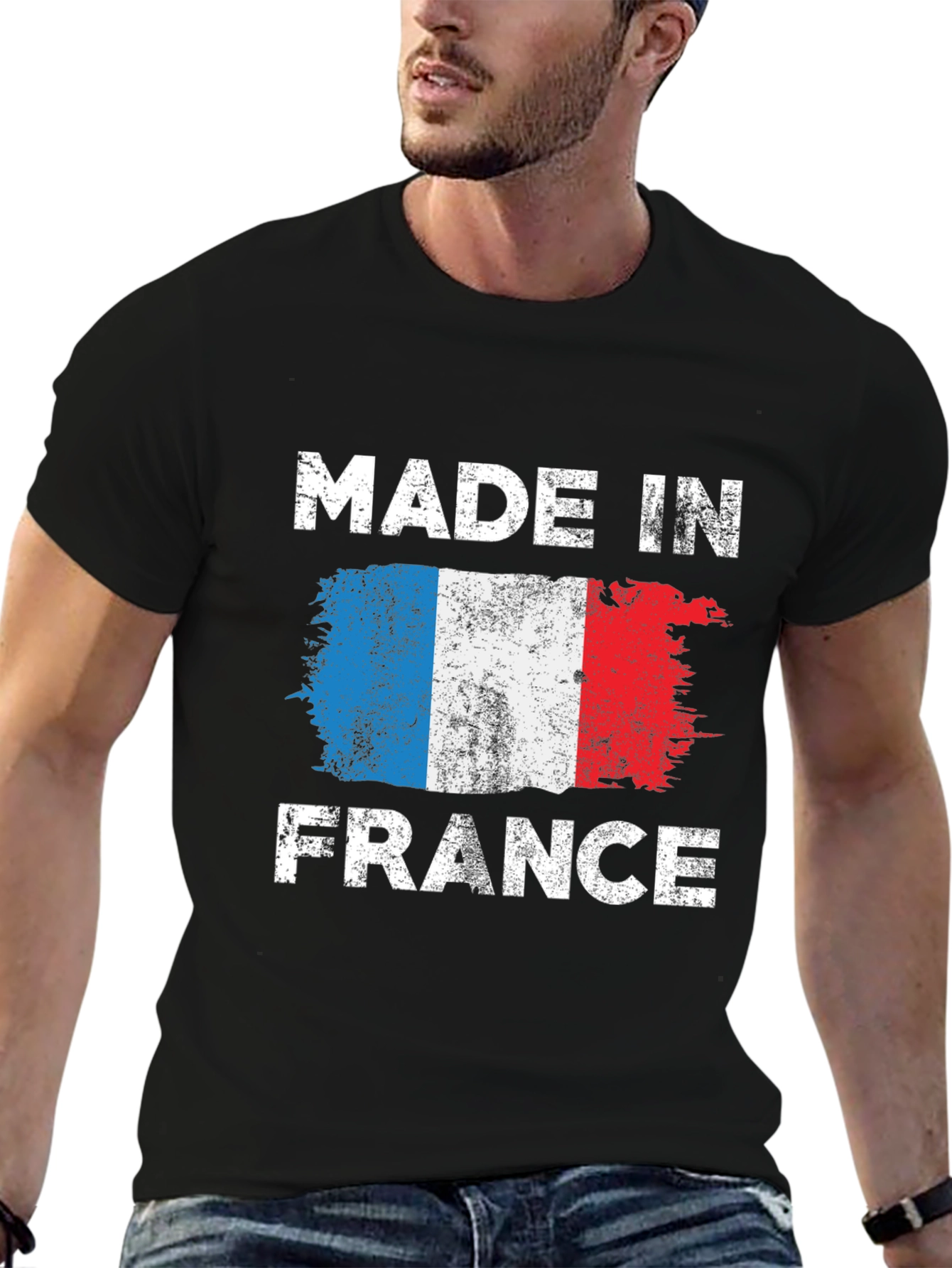 Made in France Flag Graphic T-Shirt
