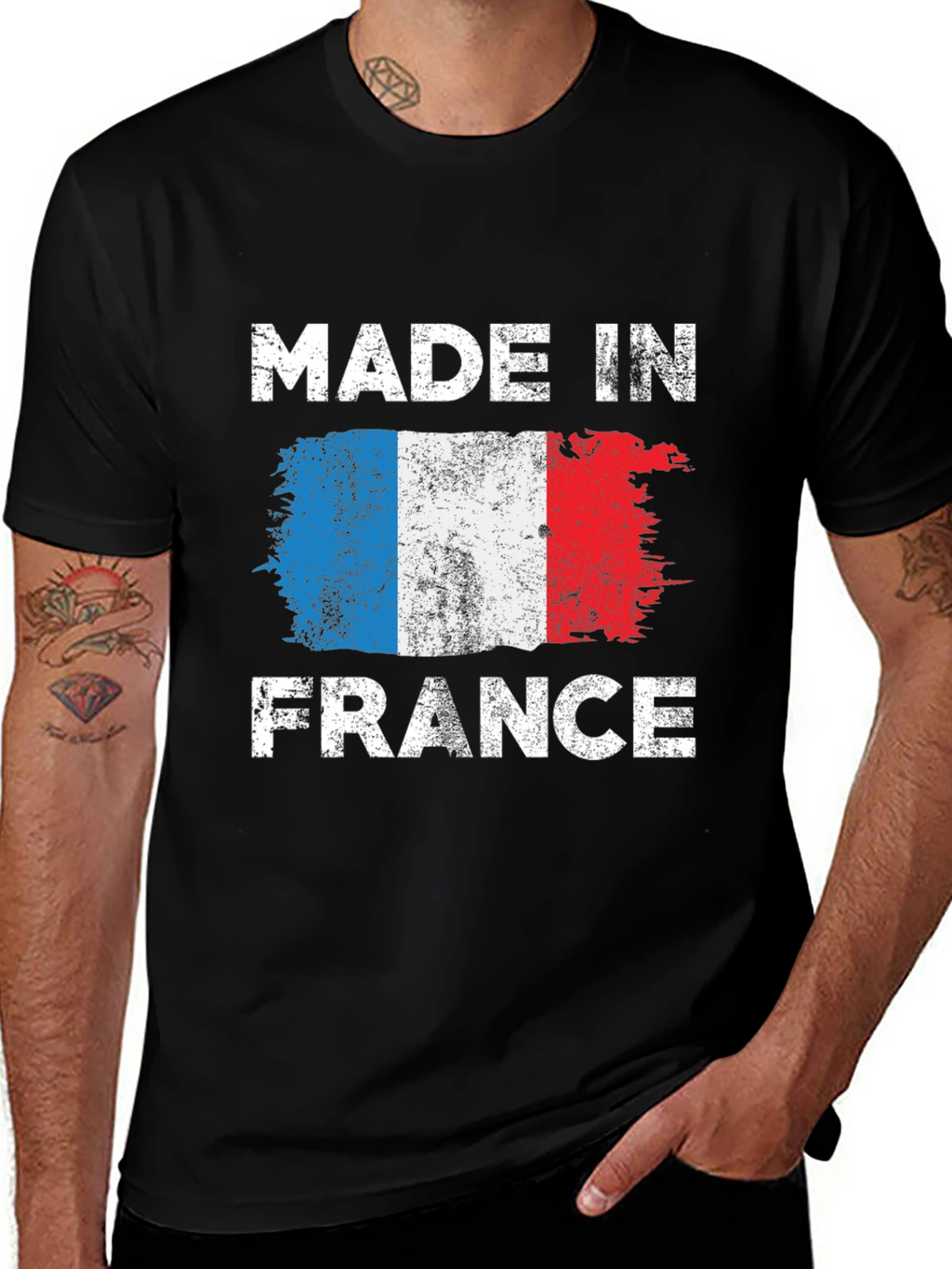 Made in France Flag Graphic T-Shirt