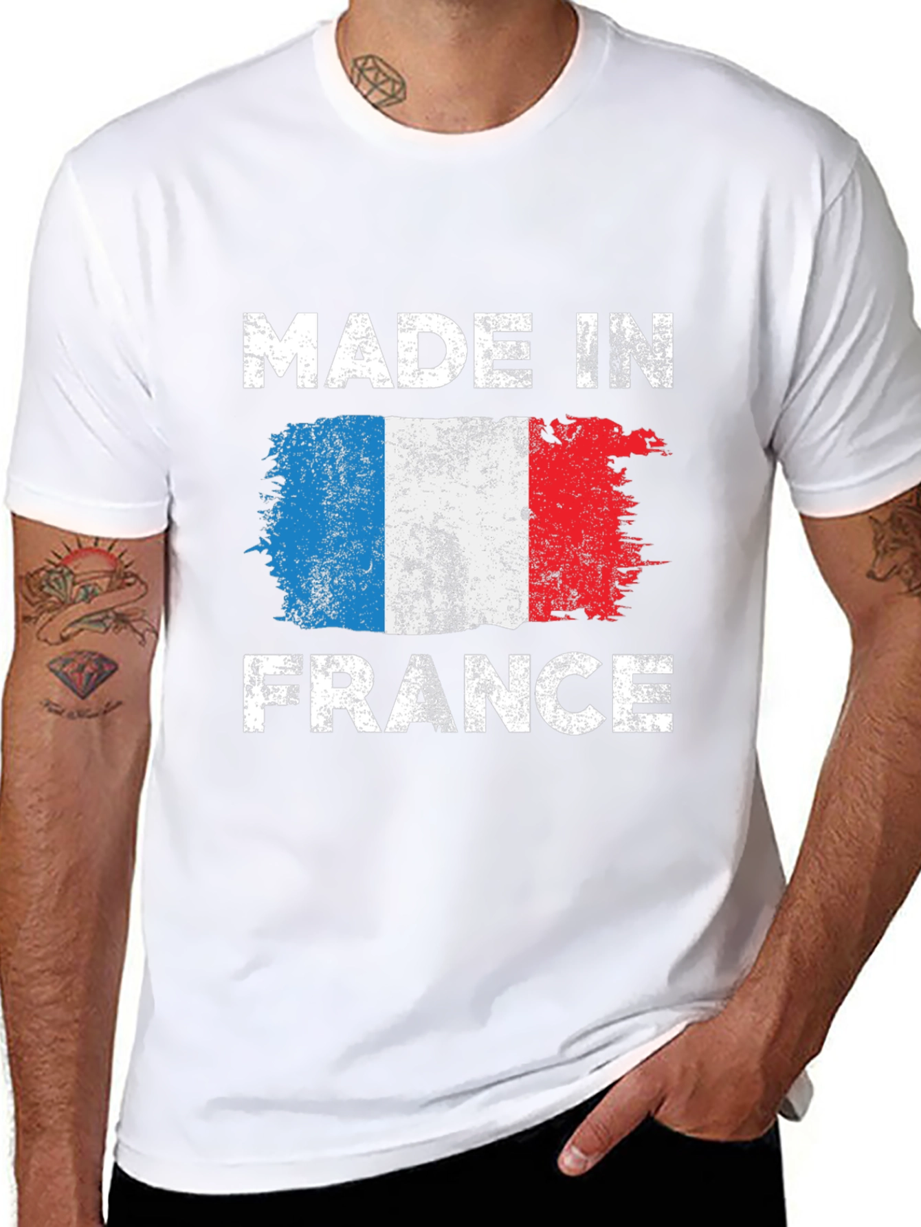 Made in France Flag Graphic T-Shirt
