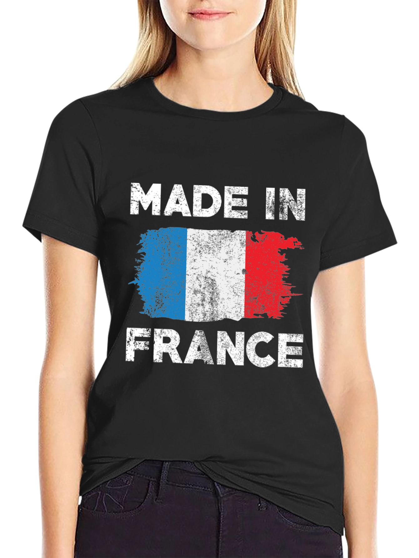 Made in France Flag Graphic T-Shirt
