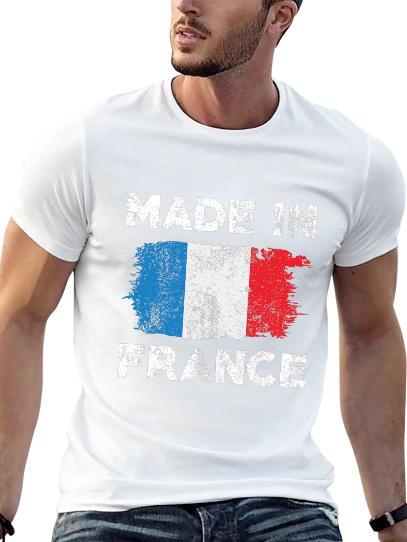 Made in France Flag Graphic T-Shirt
