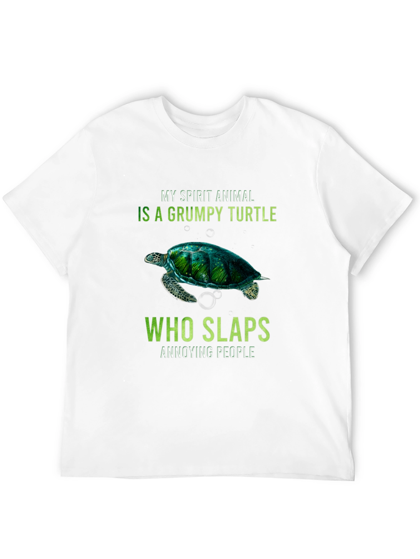 Grumpy Turtle Slaps Annoying People T-Shirt