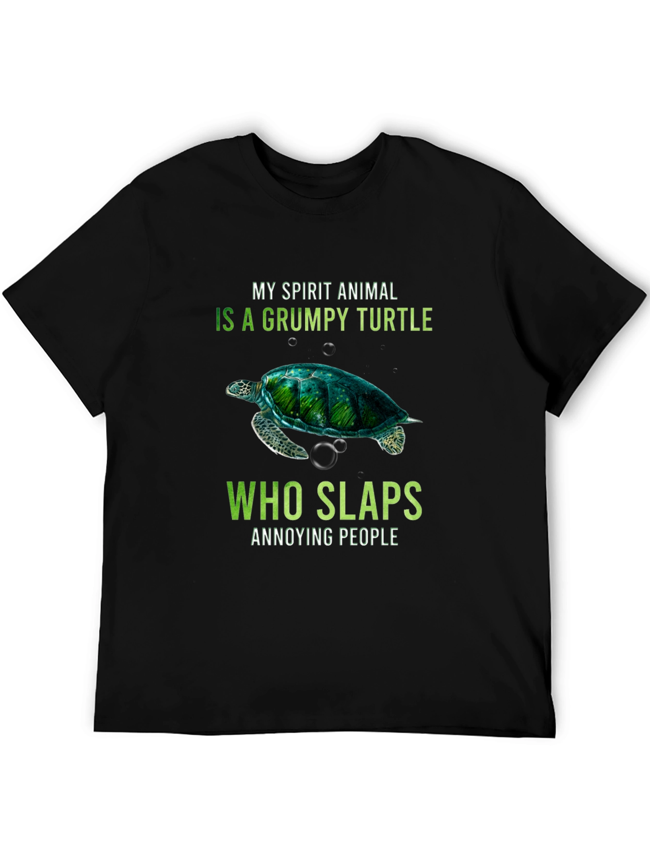 Grumpy Turtle Slaps Annoying People T-Shirt
