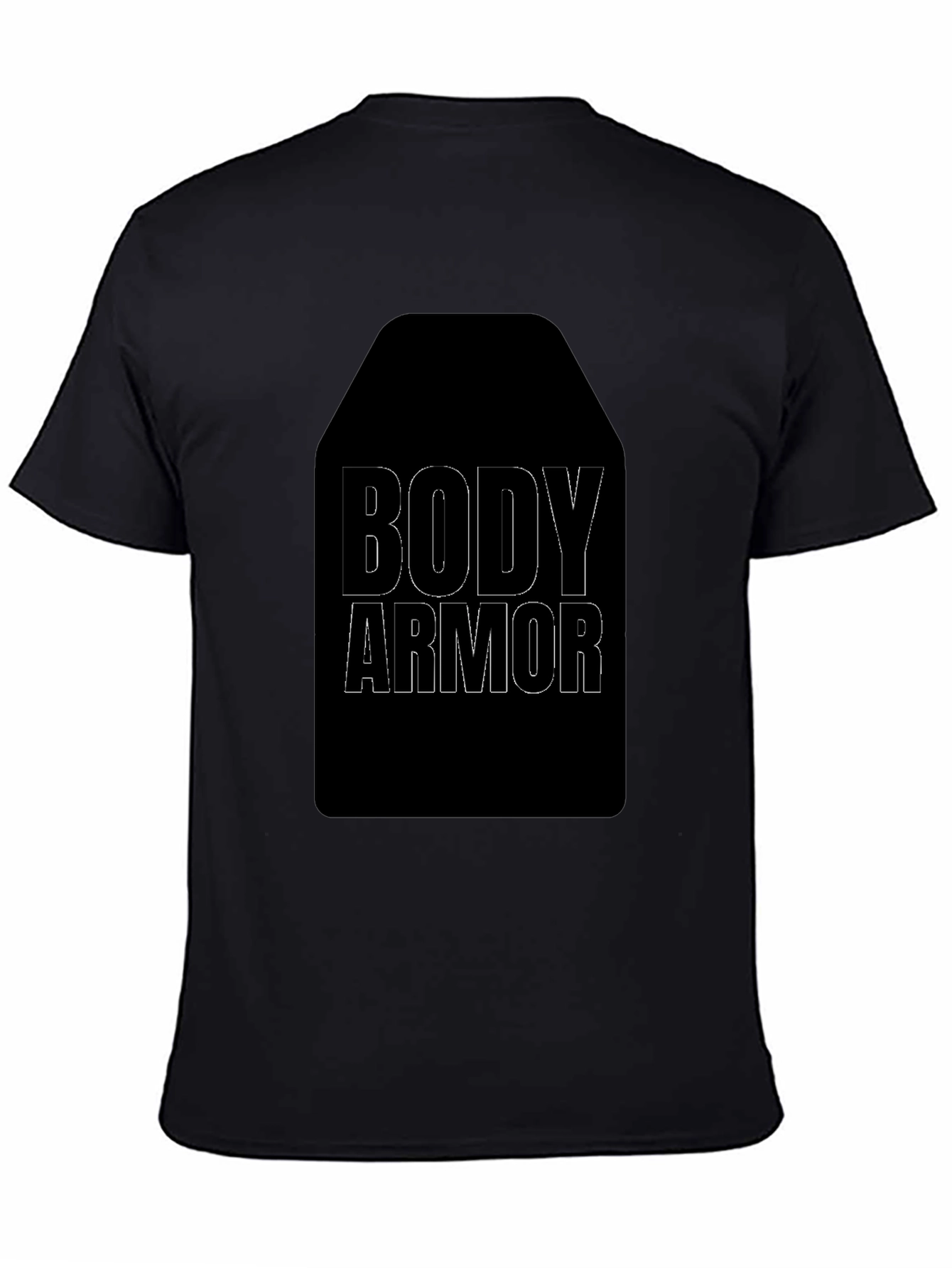 Body Armor Graphic Tee - Black Cotton T-Shirt