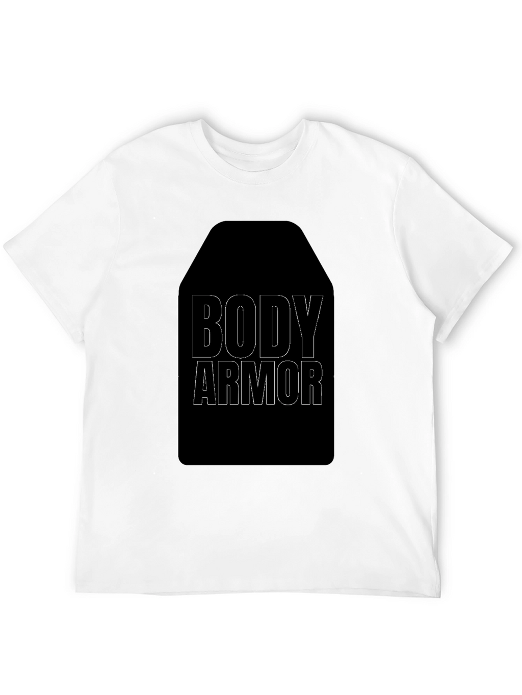 Body Armor Graphic Tee - Black Cotton T-Shirt