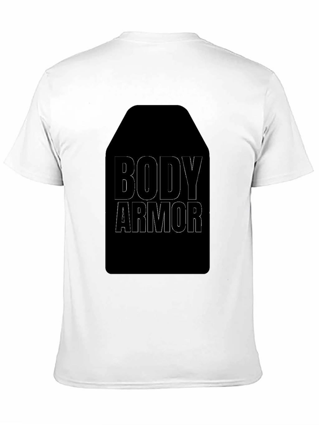 Body Armor Graphic Tee - Black Cotton T-Shirt