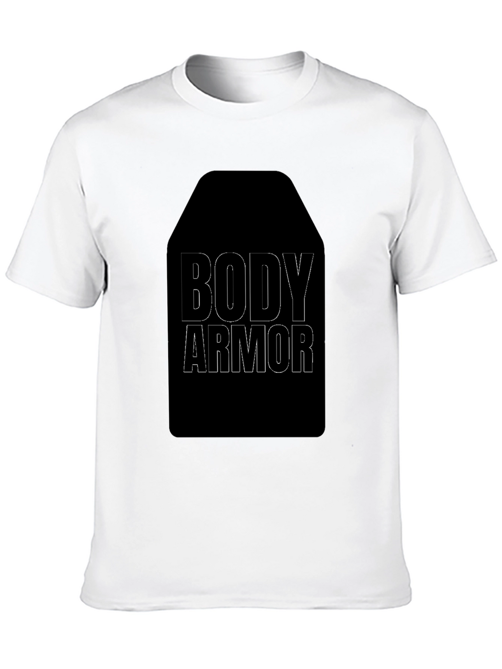 Body Armor Graphic Tee - Black Cotton T-Shirt